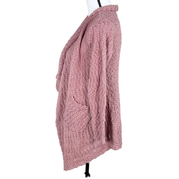 Altar’d State Dusty Pink Textured Open Sweater Cardigan - Picture 2 of 6